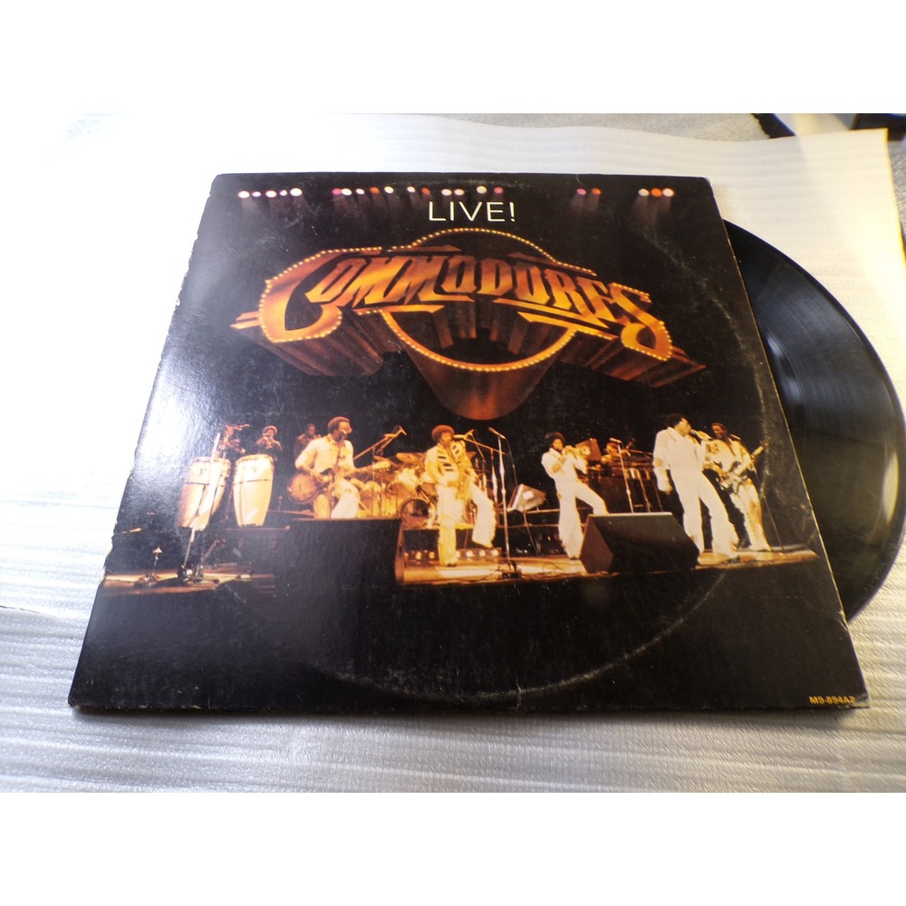 Commodores Live! 1977 Motown Double Vinyl LP M9-894A2 Funk Soul Lionel Richie